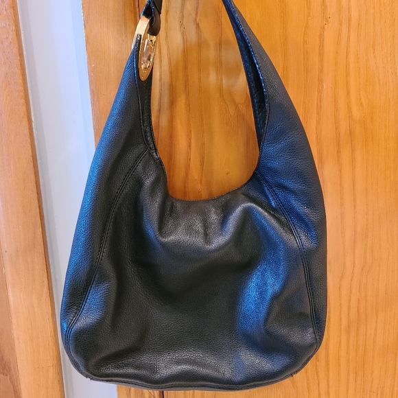 Black Michael Kors Large Fulton Slouchy Bag - Picture 4 of 11